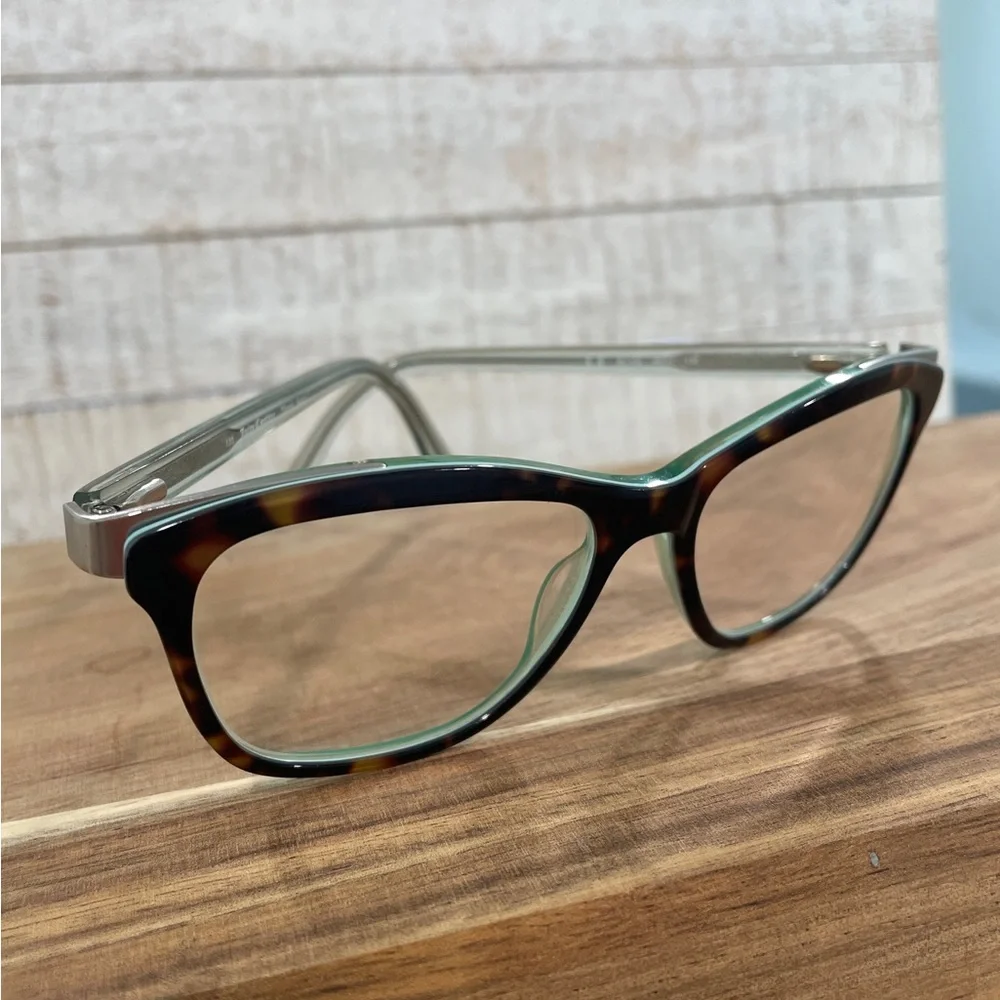 JUICY COUTURE JU152 Tortoise Mint Turquoise Rectangle Cat Eye FRAMES 135